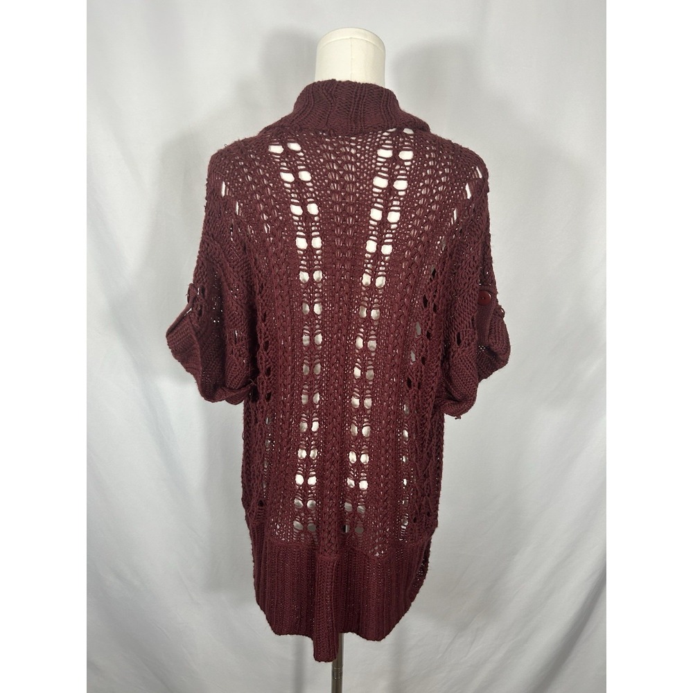 Vintage Y2K Wet Seal Open Knit Cardigan Size M Y2K Indie Alternative Boho Grunge